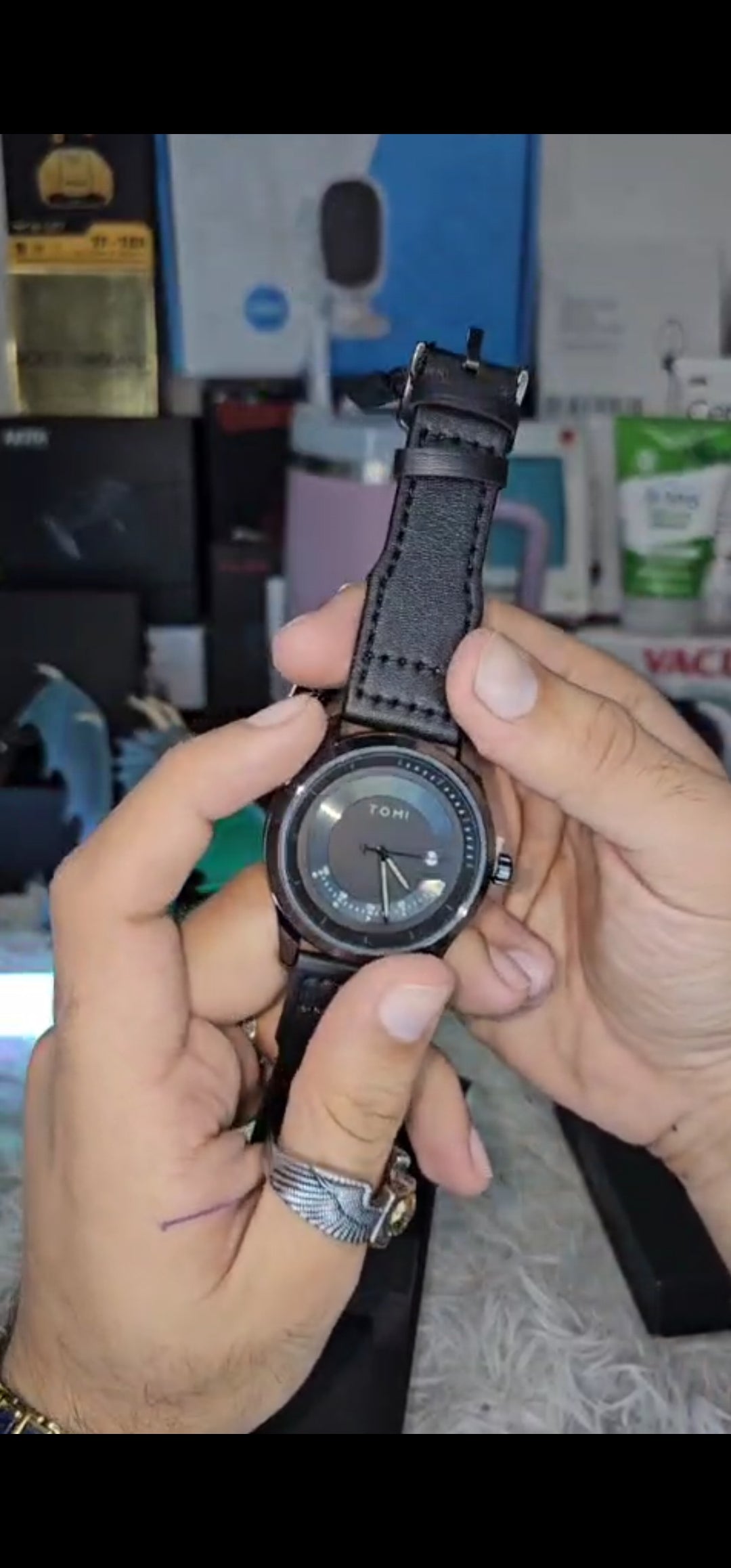 Tomi Watch - Black Strap