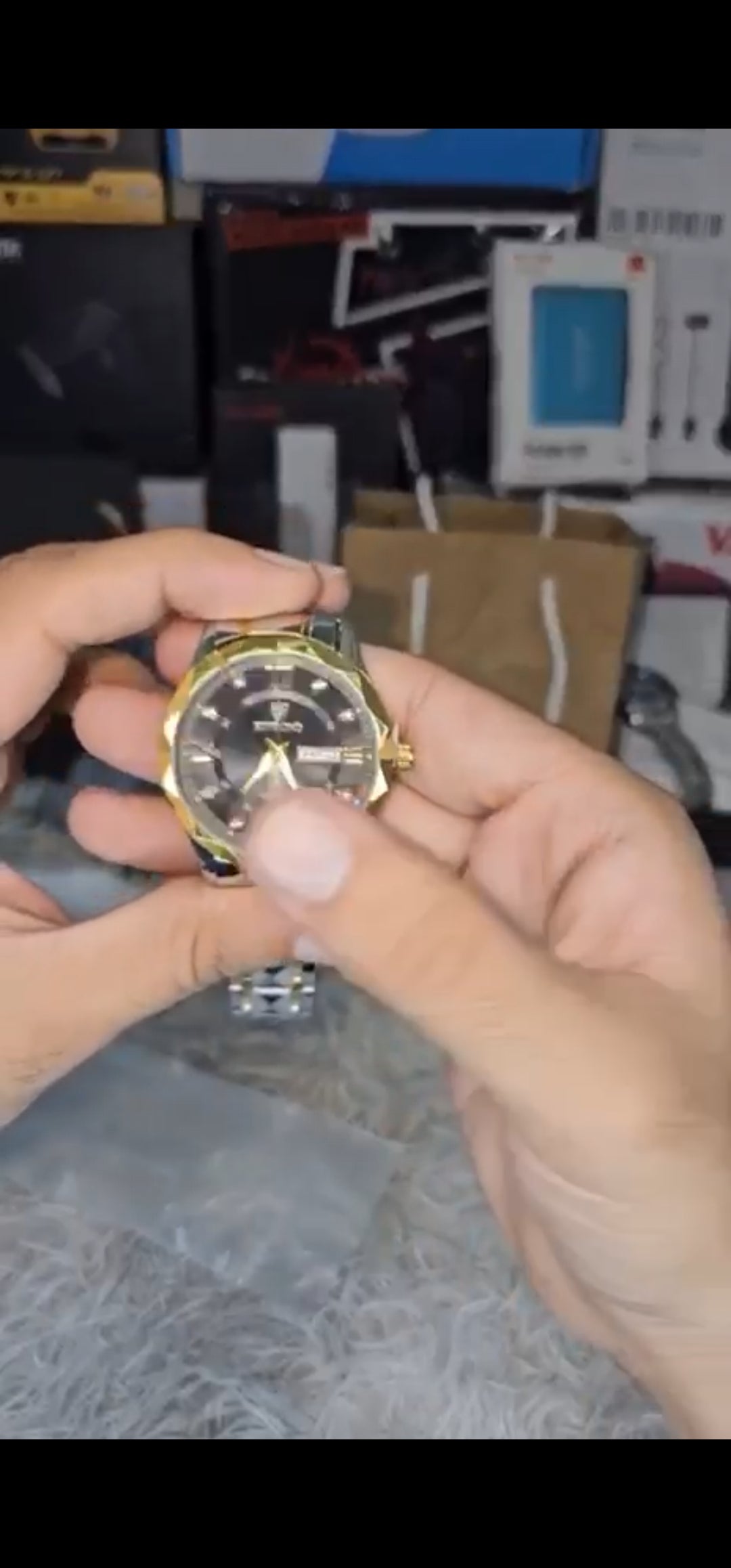 Luxury Stainless Steel Wrist Watch