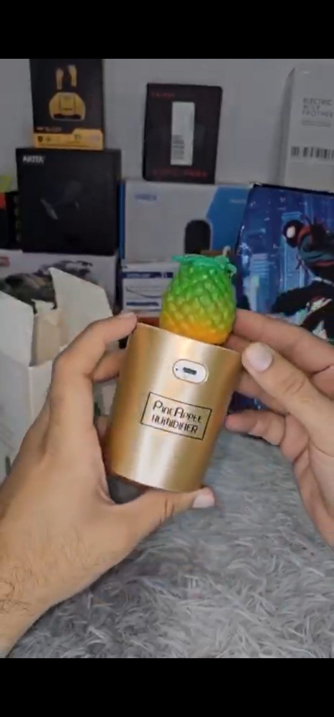 Pineapple Humidifier Portable Air Freshener