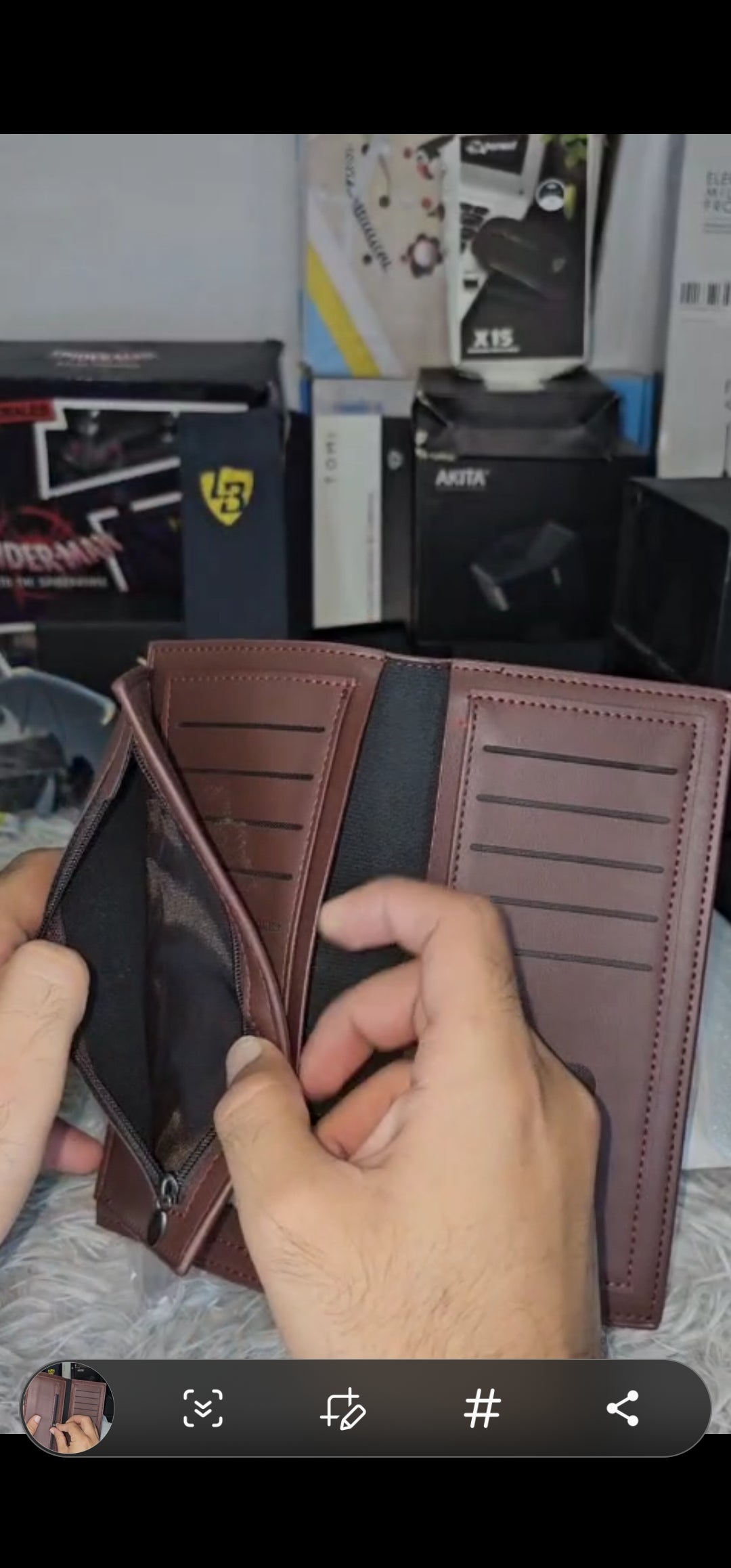 Long Leather Wallet