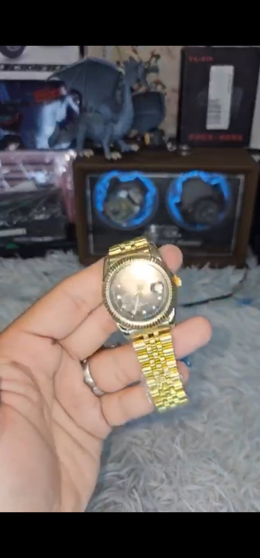 Golden Wrist Watch