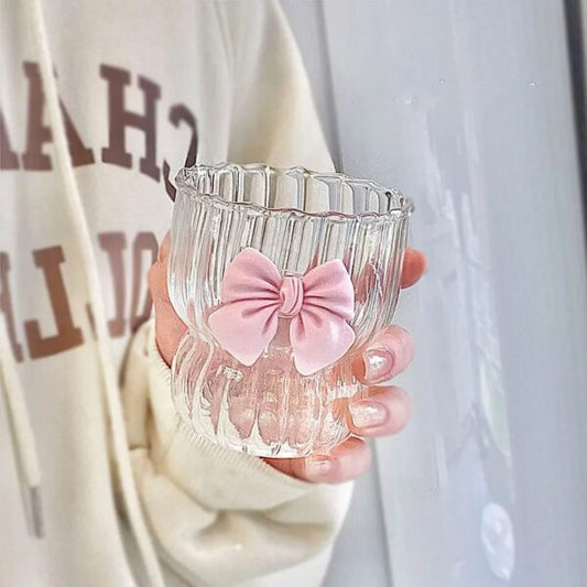 Pink Bow Glass