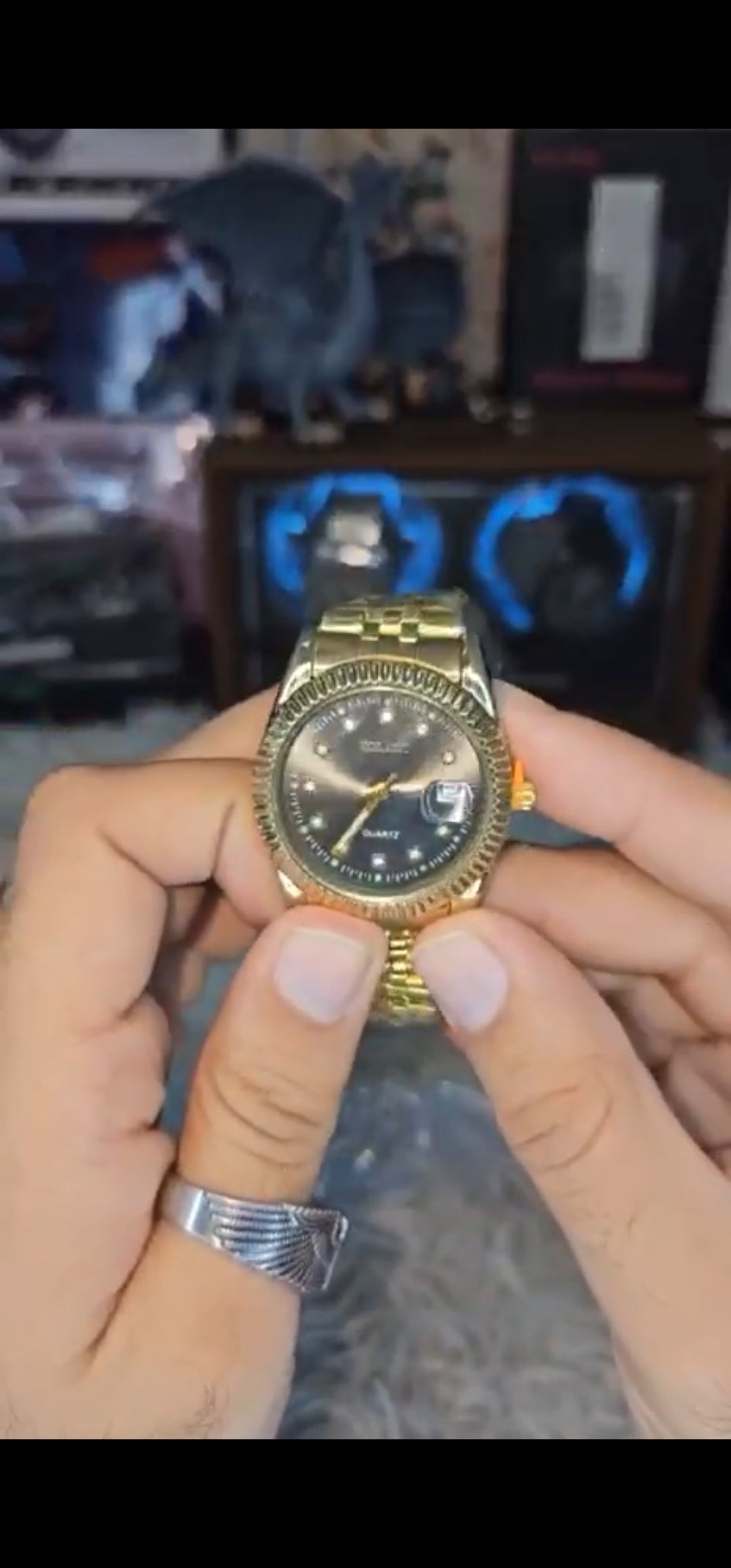 Golden Wrist Watch
