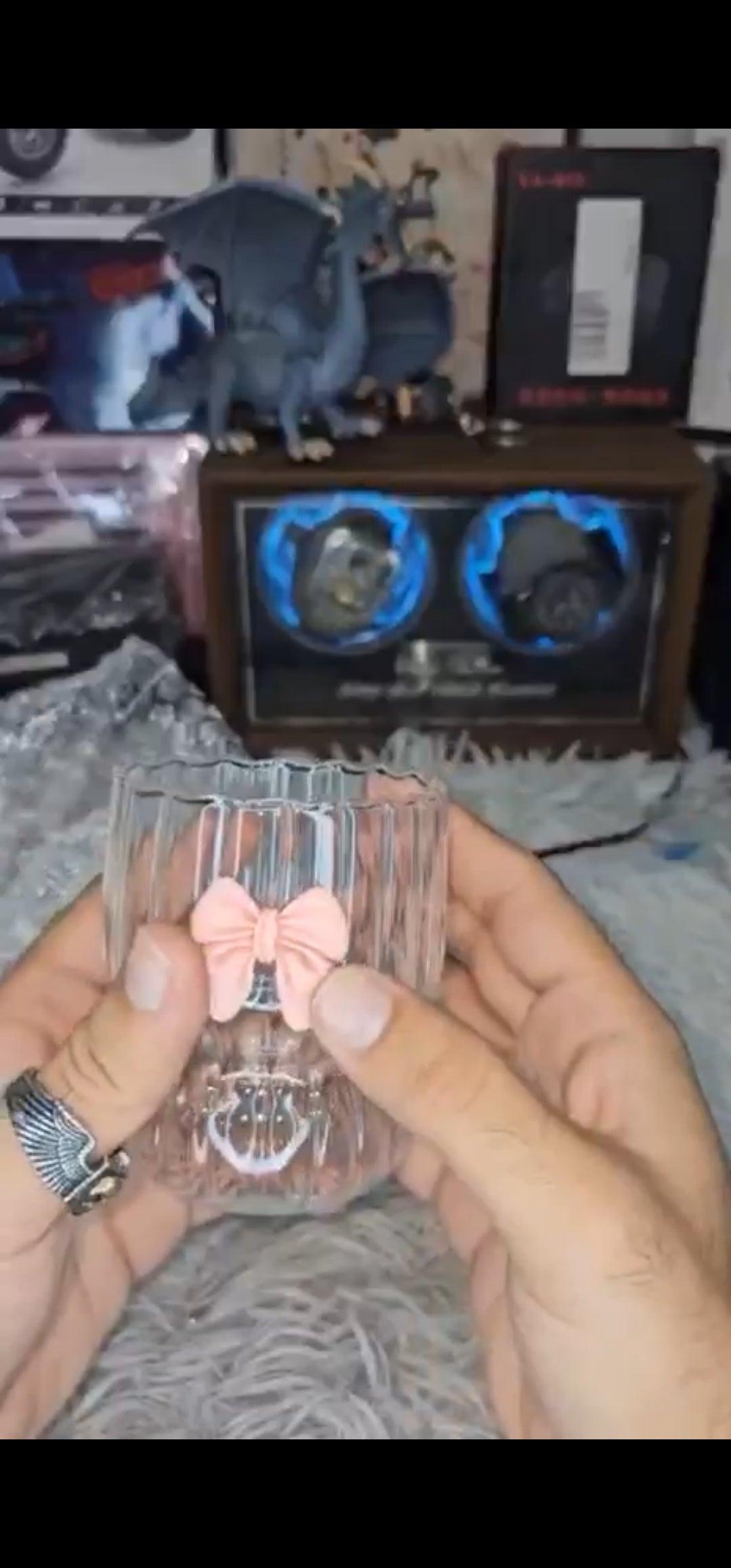 Pink Bow Glass