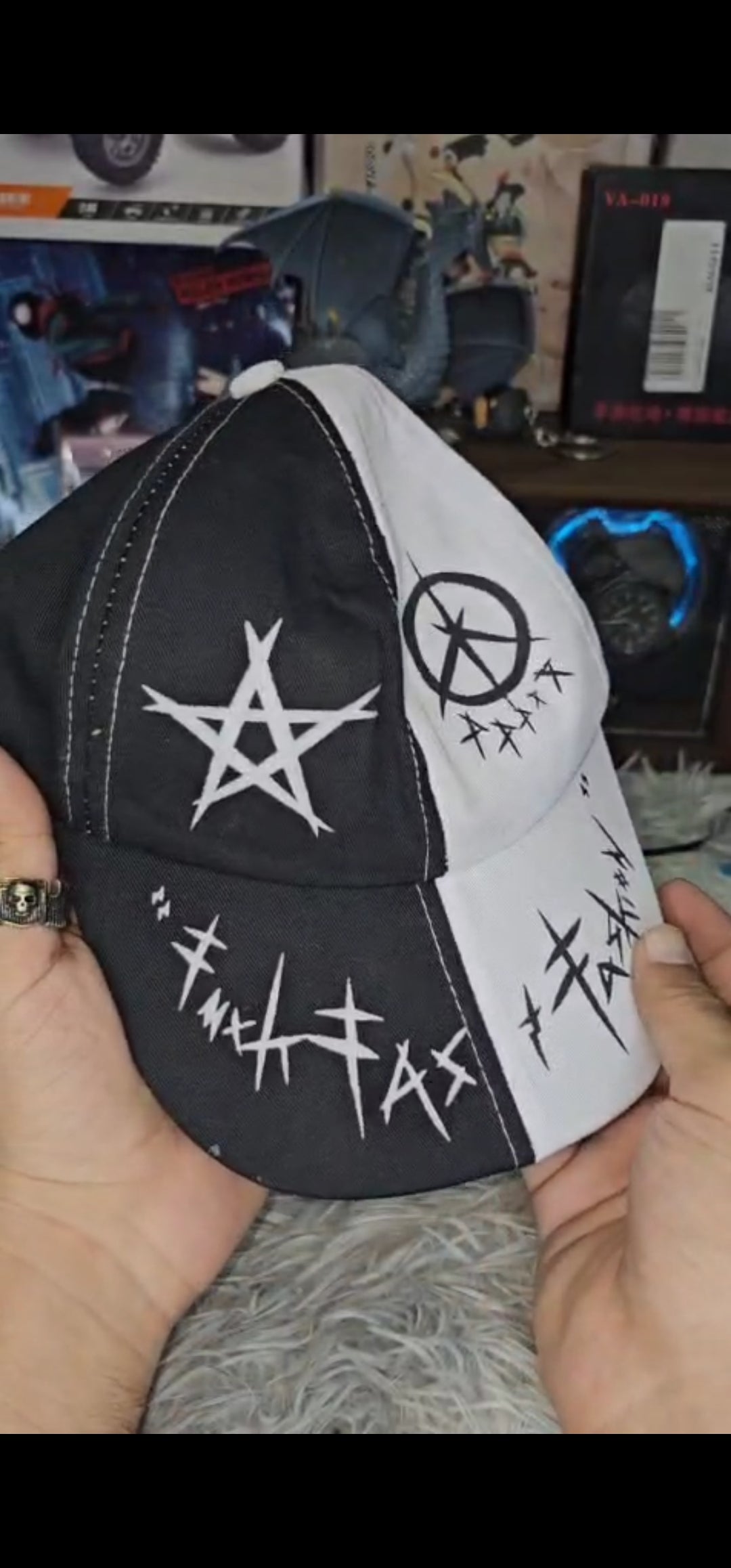 Black & White Trendy Design Cap 🖤