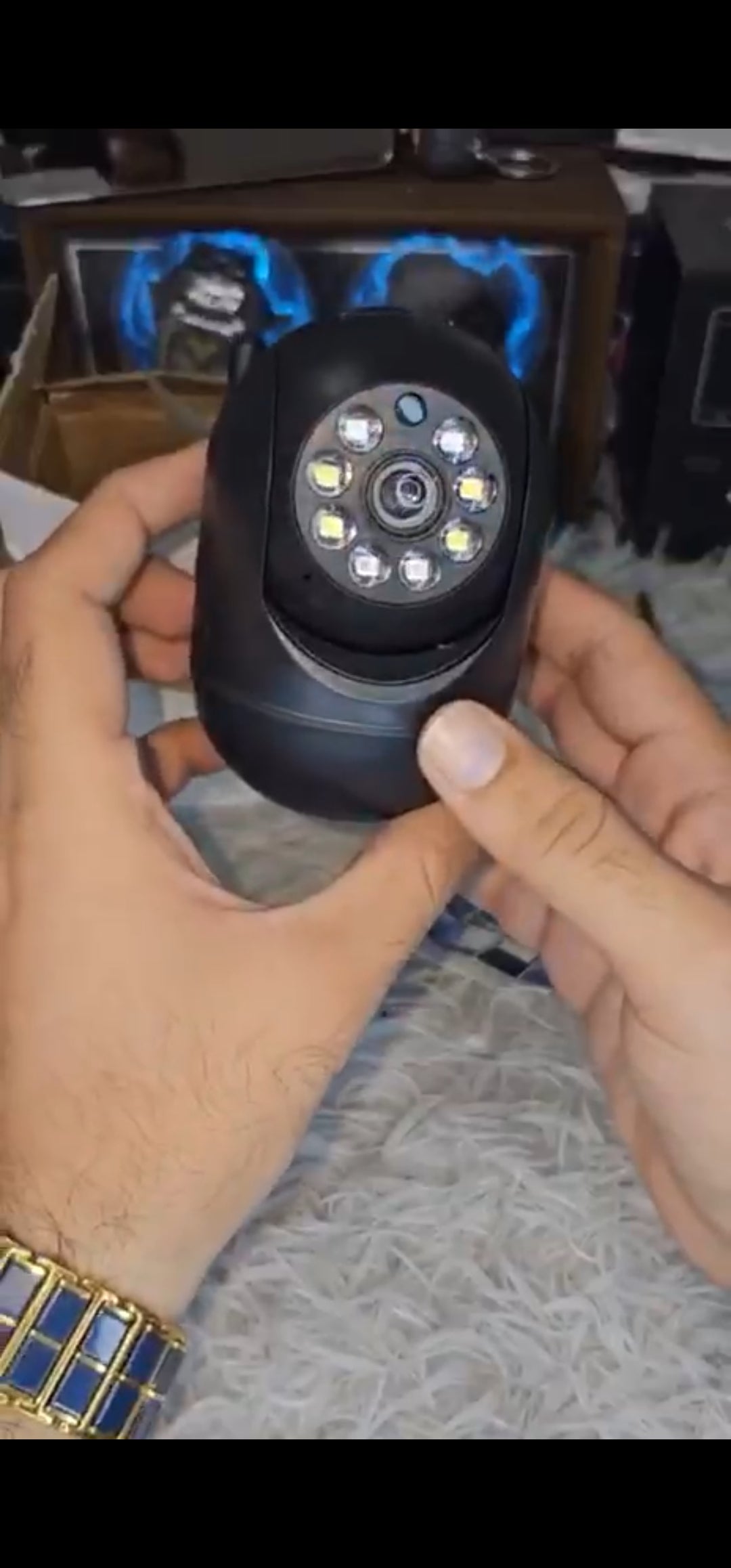 Smart security camera system, cloud storage device